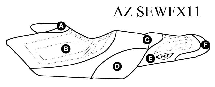 Hydro-Turf Premier Seat Cover for Yamaha FX SHO & FX HO (12-15) Custom