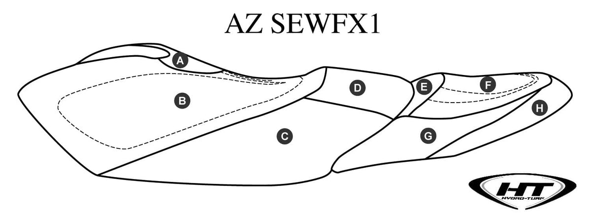 Hydro-Turf Premier Seat Cover for Yamaha FX SHO (08-11) Custom