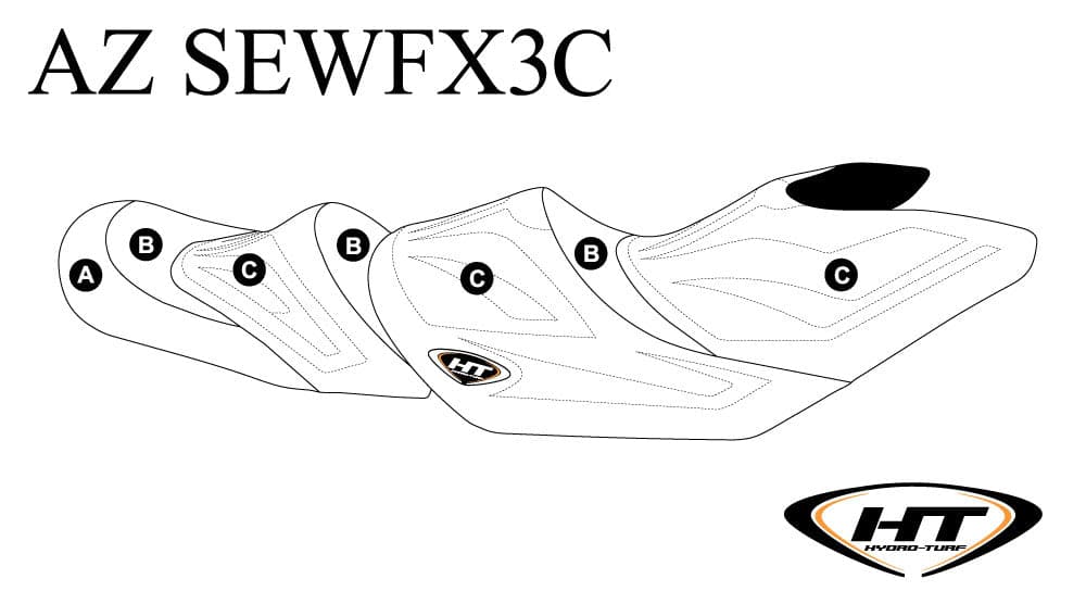 Hydro-Turf Premier Seat Cover for Yamaha FX Cruiser HO + SVHO + Limited (19-23) Custom