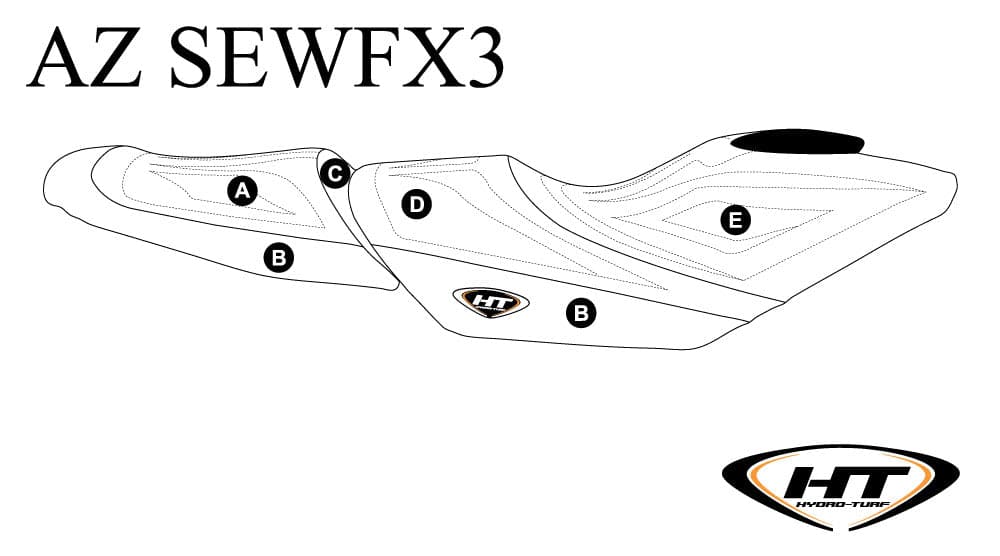 Hydro-Turf Premier Seat Cover for Yamaha FX HO + SVHO (19-24) Custom Cover