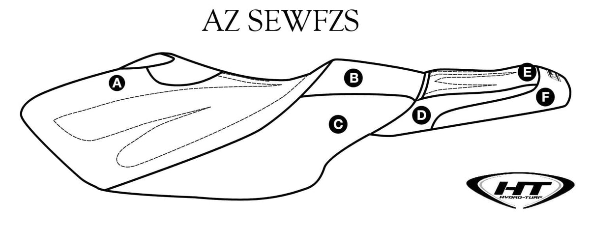 Hydro-Turf Premier Seat Cover for Yamaha FZS (09-16) Custom Cover