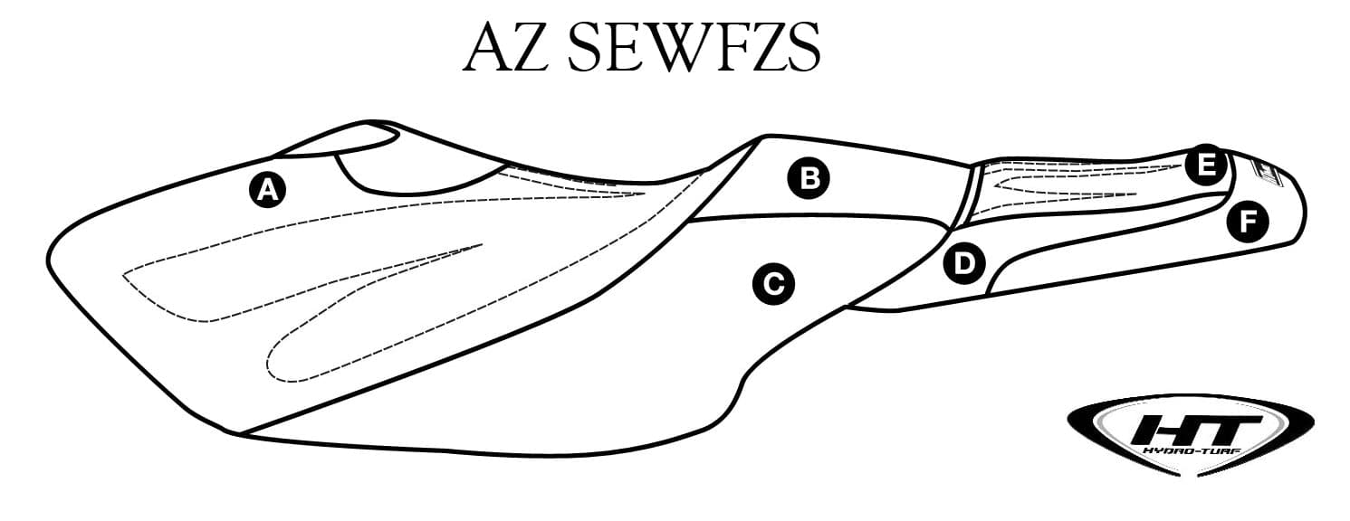 Hydro-Turf Premier Seat Cover for Yamaha FZS (09-16) Custom Cover