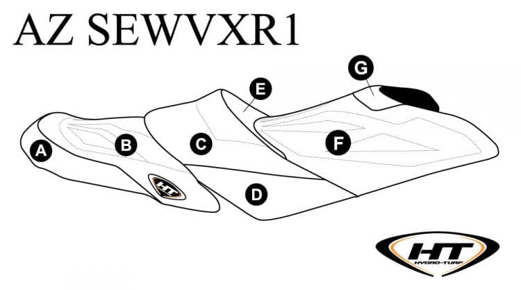 Hydro-Turf Premier Seat Cover for Yamaha VXR (15-19) / GP1800 (17-20) Custom Cover