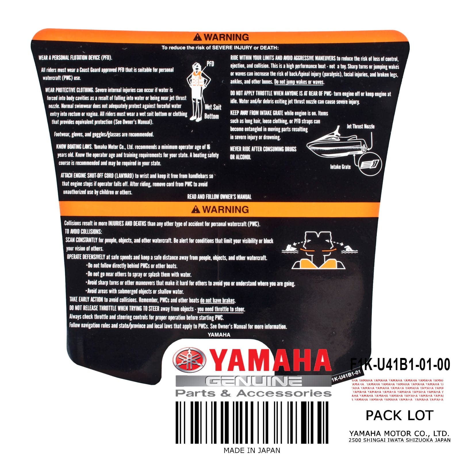LABEL WARNING JDC