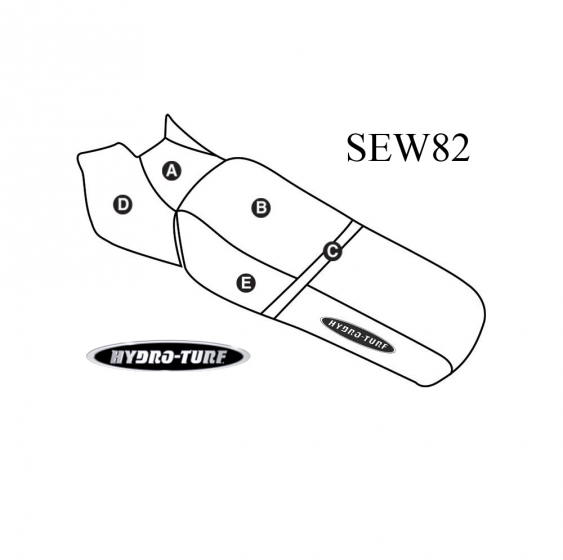 Hydro-Turf seat cover for  Sea-Doo GT Family (90-95) / GTS (96-00) / GTI (96)