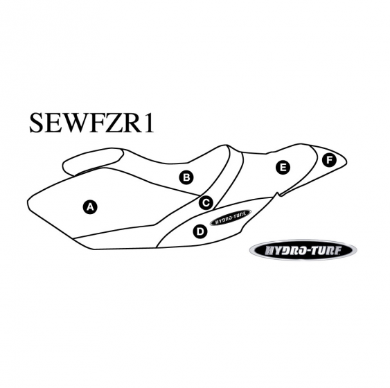 Hydro-Turf seat cover for FZR (12-16)