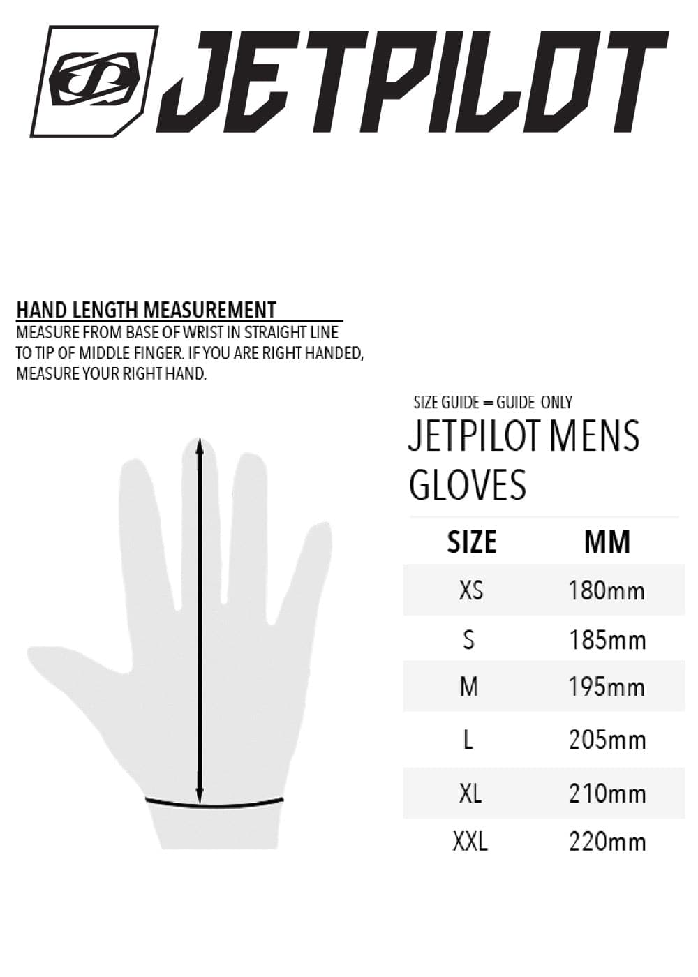 JetPilot HOLD FAST FULL FINGER GLOVE